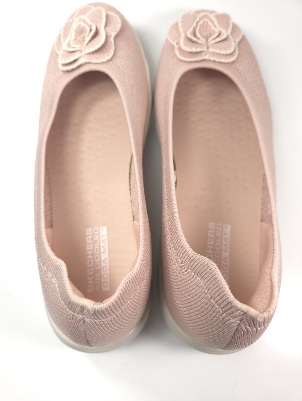 Skechers On‑the‑GO Flex Radiant Flora Blush Pink Knit Slip‑On Skimmer Sz 9 - Picture 14 of 16